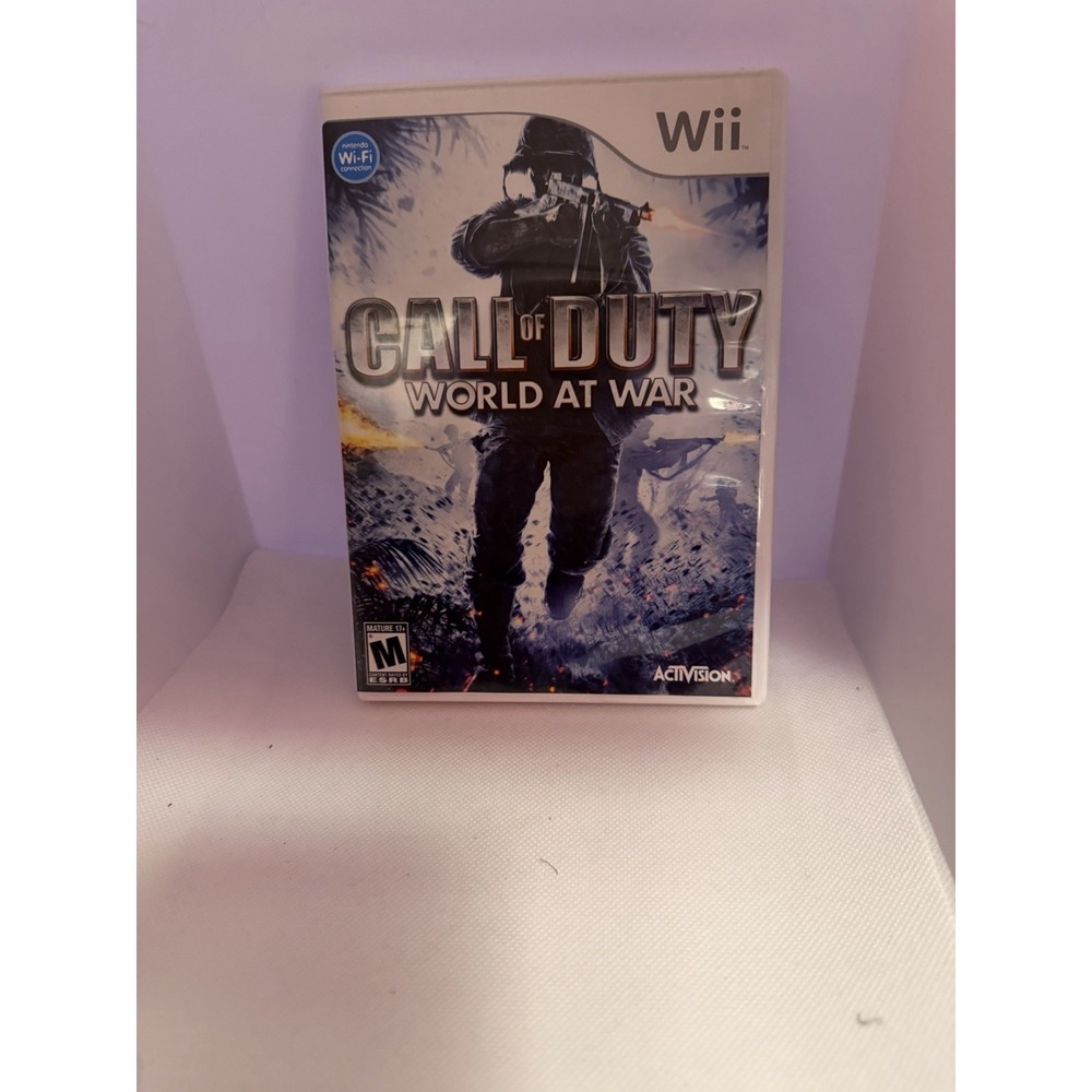 Call of Duty: World at War (Nintendo Wii, 2008) CIB Complete With Manual